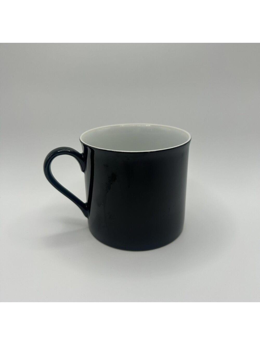 DANSK Midnight Black & White Coffee Mug